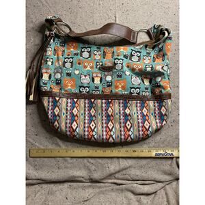 Unionbay Owl Handbag Purse Shoulder Bag Crescent
